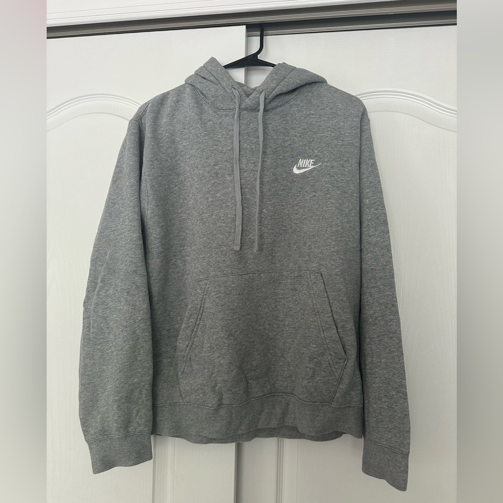 nike hoodie (sportswear club fleece) grey